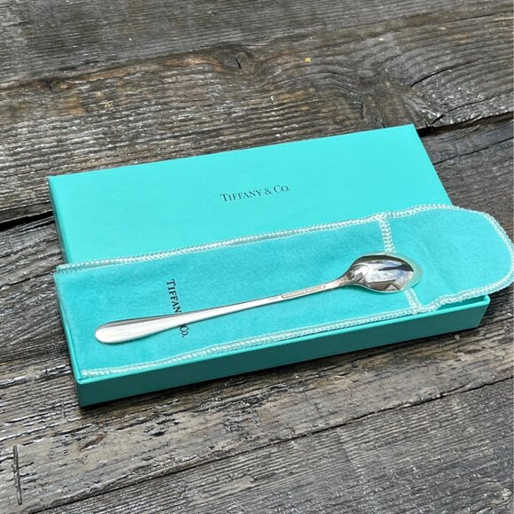 Tiffany & Co. Sterling Silver RARE Baby Feeding Spoon BOX Duck holding balloon - Picture 6 of 14